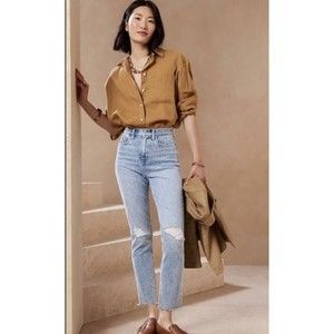 Banana Republic Ultra High-Rise Slim Fit Jeans Light Wash Size 24